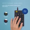R-Go Tools Numerisches Tastenfeld R-Go Numpad Break, ergonomisches numerisches Tastenfeld mit Pausensoftware, kabelgebunden, schwarz