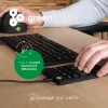 R-Go Tools Numerisches Tastenfeld R-Go Numpad Break, ergonomisches numerisches Tastenfeld mit Pausensoftware, kabelgebunden, schwarz