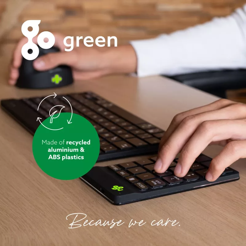 R-Go Tools Numeric keypad R-Go Numpad Break, ergonomischer Ziffernblock mit Pausensoftware, Bluetooth, schwarz