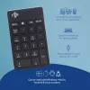 R-Go Tools Numeric keypad R-Go Numpad Break, ergonomischer Ziffernblock mit Pausensoftware, Bluetooth, schwarz