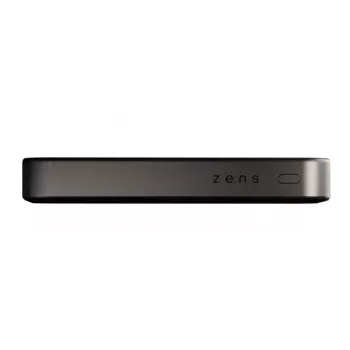 ZENS Powerbank schlank Qi2 Al 10000mAh Schwarz