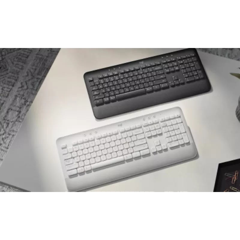 LOGITECH Signature K650 Kabellose Tastatur - Graphit - US International - QWERTY