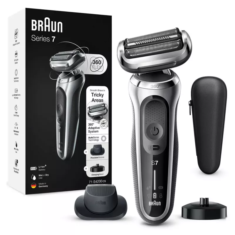 Foliierrasierer Braun Series 7 71-S4200cs Schwarz AutoSense Batterie