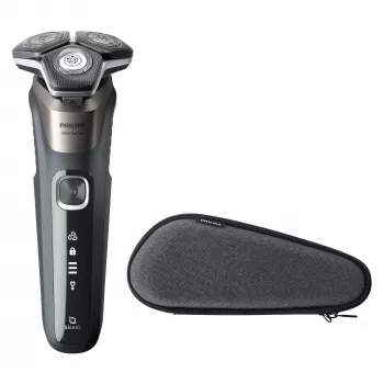 Philips SHAVER Series 5000 S5887/30 Herrenrasierer, Rotationsrasierer, Schwarz, Grau