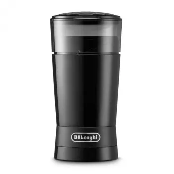 Burr coffee grinder De’Longhi KG200 — stainless steel burrs, 90 g bean hopper, 170 W, Schwarz