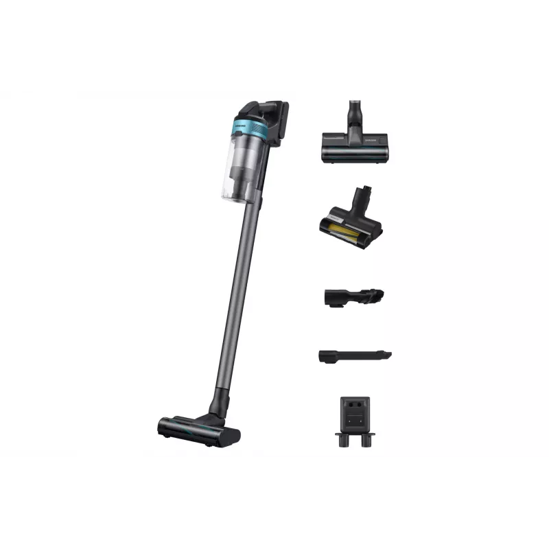 Samsung VS20B75AGR1/GE Stabstaubsauger / Elektrischer Besen 2-in-1 Stabstaubsauger Akku Trocken Beutellos 0,8 l 550 W Schwarz, Chrom, Mint, Türkis