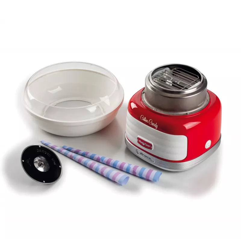 Ariete Cotton Candy Zuckerwattemaschine, 450 W, Rot, Rot, Hartbonbons, Kristallzucker, 500 W, 280 mm, 280 mm, 265 mm
