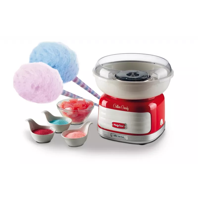 Ariete Cotton Candy Zuckerwattemaschine, 450 W, Rot, Rot, Hartbonbons, Kristallzucker, 500 W, 280 mm, 280 mm, 265 mm