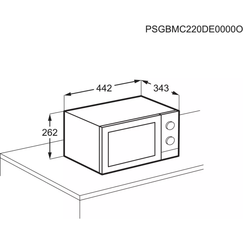 Kompakte Grill-Mikrowelle Electrolux EMZ421MMTI — 800 W, 20 l, Titan, 270 mm Drehteller