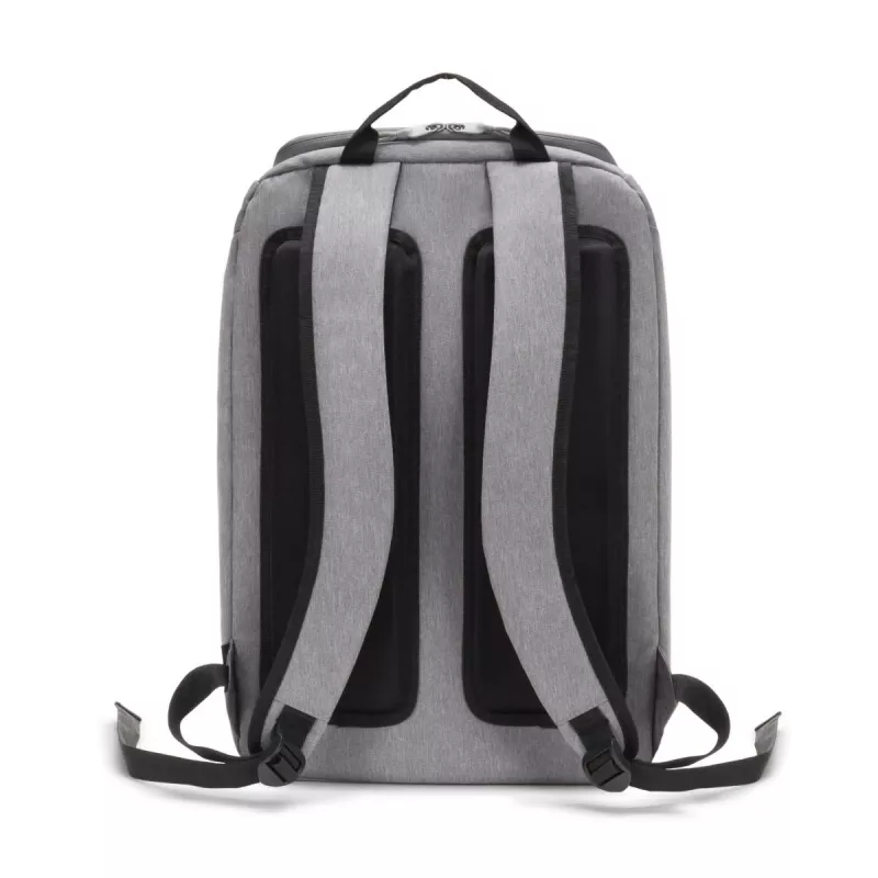 DICOTA Backpack Eco Motion – 13-15,6 Zoll Notebook-Rucksack – Hellgrau / 600d Rpe Polyester