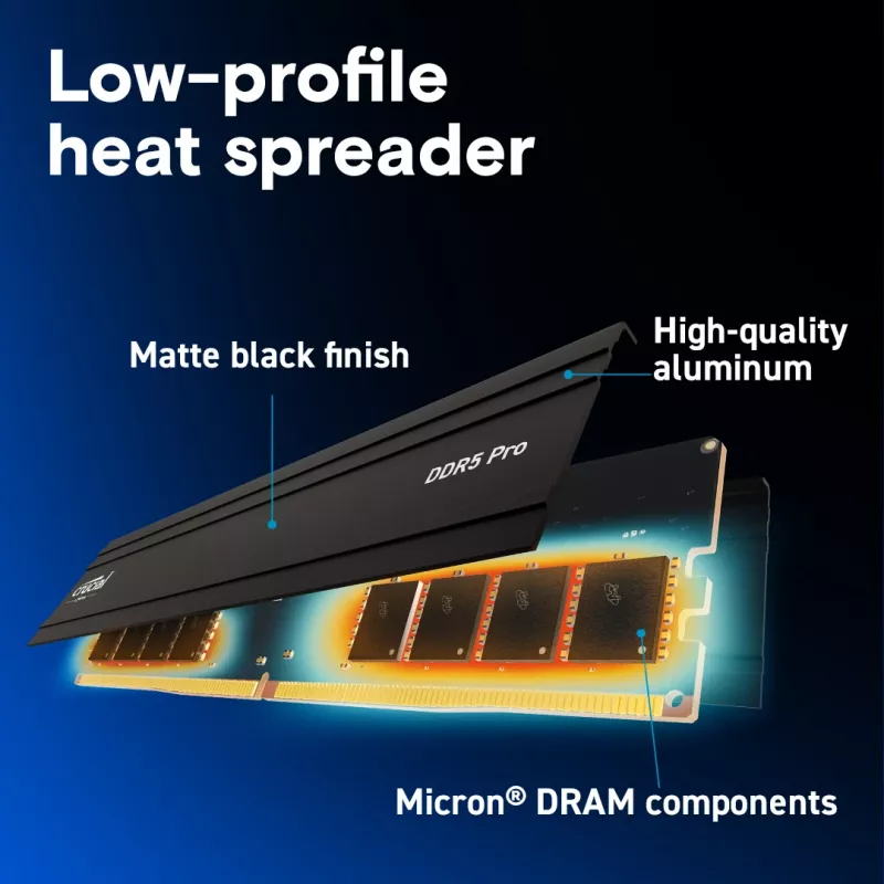 MICRON / CRUCIAL Arbeitsspeicher - Crucial Pro - DDR5-5600 UDIMM - 128GB Kit (64GBx2)