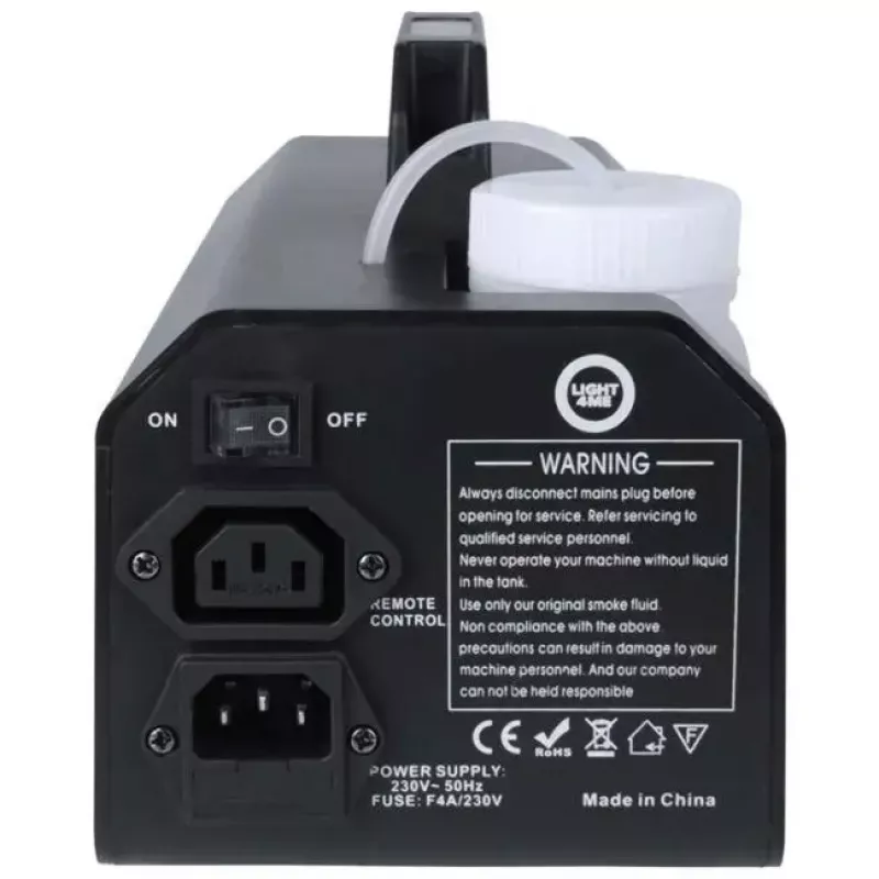 Nebelmaschine Light4Me GIG SET 1 400W LED – Nebelgenerator mit 400W LED-Beleuchtung, IP20, Set enthält Rauch- und Nebelgenerator
