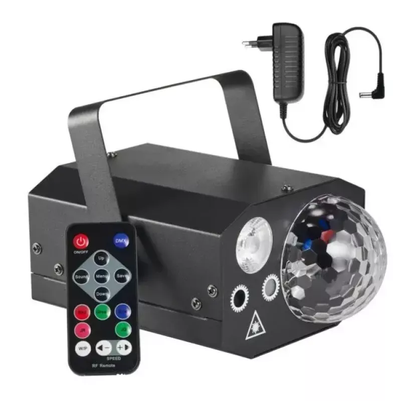 Nebelmaschine Light4Me GIG SET 1 400W LED – Nebelgenerator mit 400W LED-Beleuchtung, IP20, Set enthält Rauch- und Nebelgenerator