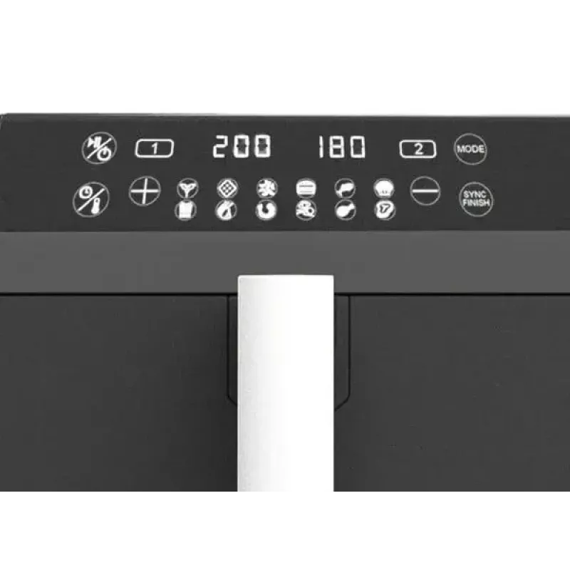 Elektrische Heißluftfritteuse Maestro MR-761, 10 L Kapazität, 2400 W, 12 Programme, 80–200 °C, Doppelkonstruktion, schwarz