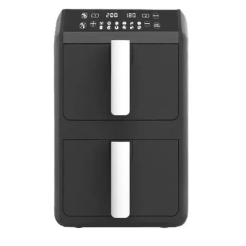 Elektrische Heißluftfritteuse Maestro MR-761, 10 L Kapazität, 2400 W, 12 Programme, 80–200 °C, Doppelkonstruktion, schwarz