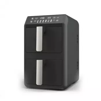 Elektrische Heißluftfritteuse Maestro MR-761, 10 L Kapazität, 2400 W, 12 Programme, 80–200 °C, Doppelkonstruktion, schwarz