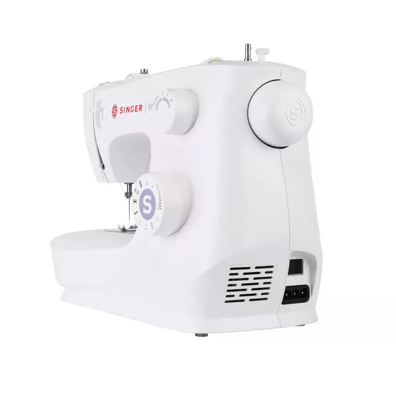 Halbautomatische Nähmaschine SINGER M2405 — mechanisch, 11 Programme, 8 Stichmuster, 70W, weiß