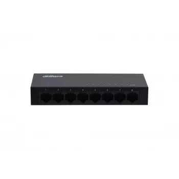 Dahua Technology Access 8-Port Unmanaged Gigabit Switch, Unmanaged, L2, Gigabit Ethernet (10/100/1000)