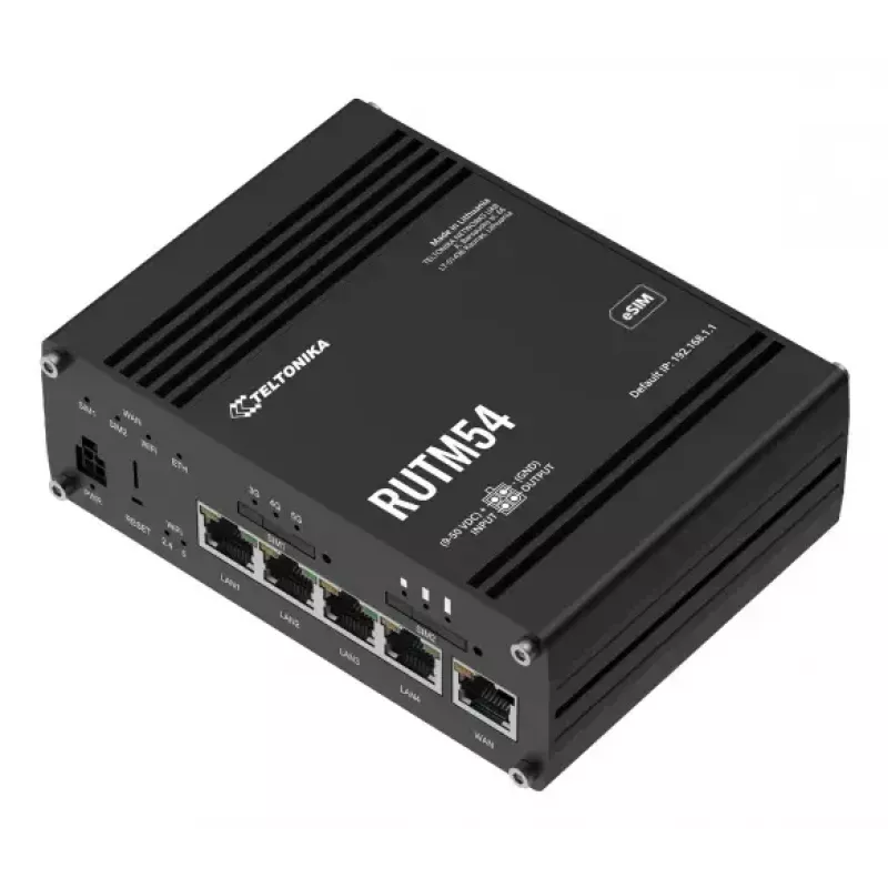 Wireless Router Teltonika RUTM54 Gigabit Ethernet Dual-band 5G Schwarz