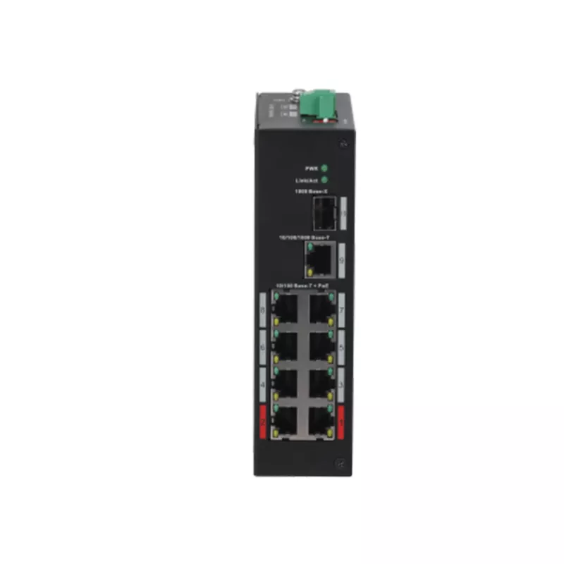 Dahua Technology PFS3110-8ET-96-V2 Unmanaged Fast Ethernet (10/100) Power over Ethernet (PoE) 10U Schwarz