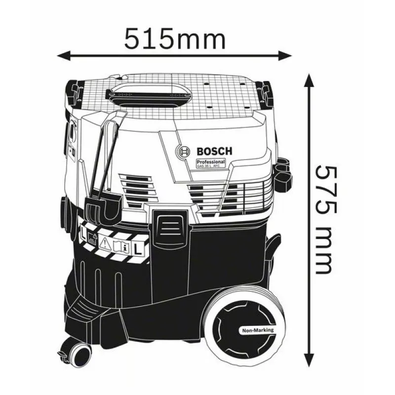Bosch GAS 35 L AFC Professional Schwarz, Blue 1200 W