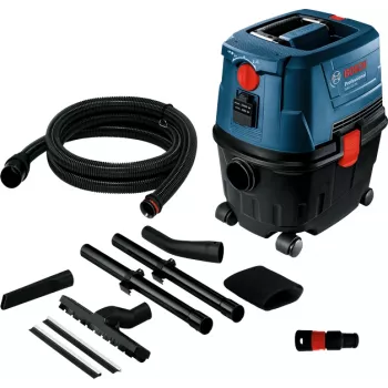 Zylinderstaubsauger Bosch GAS 15 PS Professional — Trocken, 1100 W, 15 L Staubbeutel, 8 L Flüssigkeitstank, 270 mbar