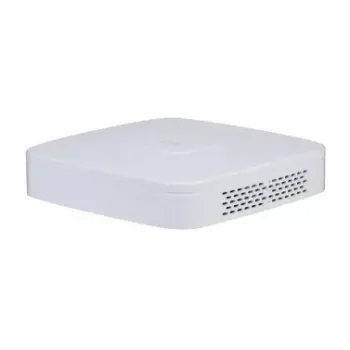 Netzwerk-Videorekorder DAHUA NVR4104-P-EI — 4-Kanal-NVR, bis zu 3840×2160, SATA HDD, 1U, weiß