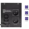 Qoltec UPS 53776 Line-Interactive 1,5 kVA 900 W 4 AC-Ausgänge
