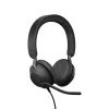 Jabra Evolve2 40 USB-A, MS Teams Stereo, Kabelgebunden, Büro/Callcenter, 20 - 20000 Hz, 188 g, Headset, Schwarz