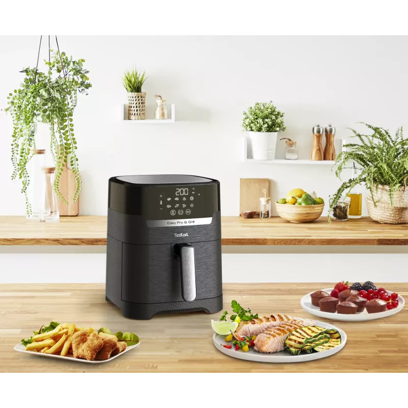 Tefal Easy Fry & Grill EY5058 Single 4,2 L Standgerät 1550 W Heißluftfritteuse Schwarz