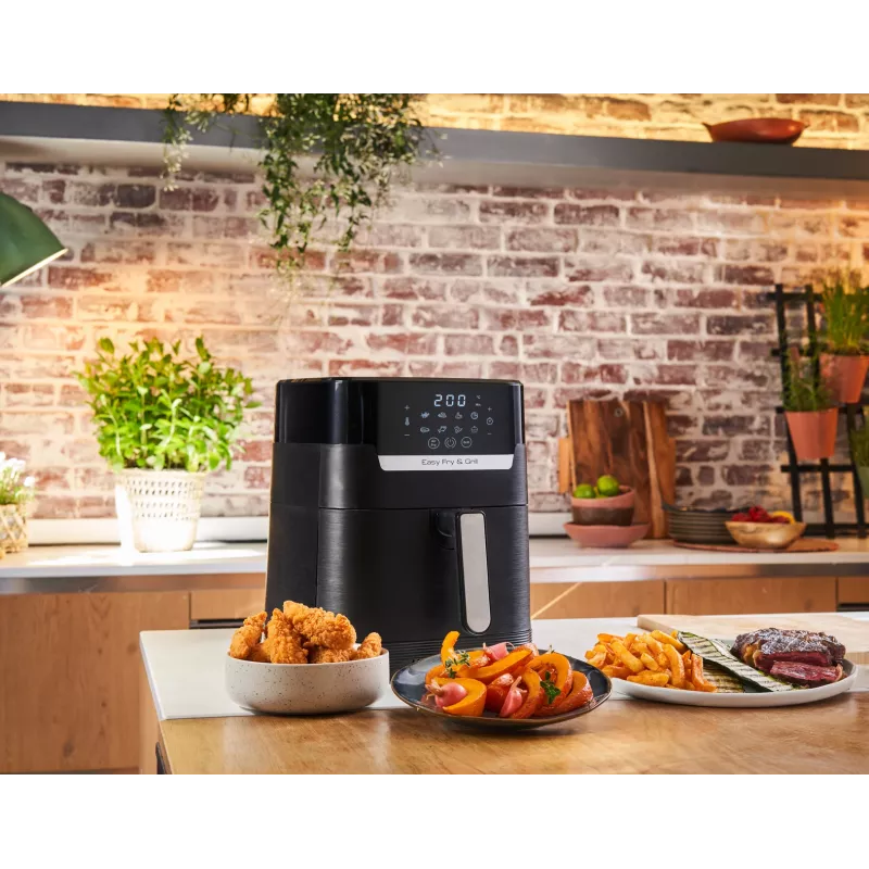 Tefal Easy Fry & Grill EY5058 Single 4,2 L Standgerät 1550 W Heißluftfritteuse Schwarz