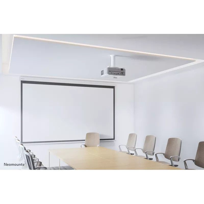 Neomounts BEAMER-C80WHITE Deckenhalterung für Projektor - Höhe 13-20 cm - voll beweglich