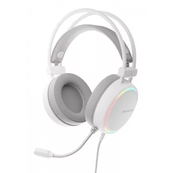 GENESIS NSG-2308 Kopfhörer/Headset Kabelgebunden Kopfband Gaming USB Typ-A Weiß