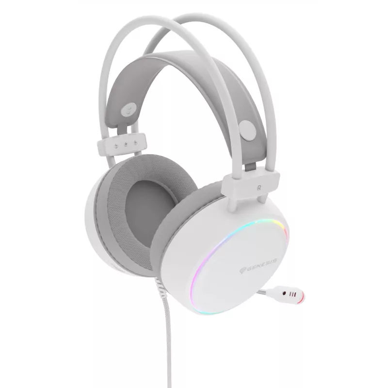 GENESIS NSG-2308 Kopfhörer/Headset Kabelgebunden Kopfband Gaming USB Typ-A Weiß