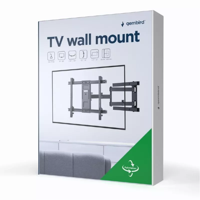 GEMBIRD TV-Wandhalterung (fest), 37 Zoll – 70 Zoll