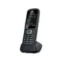 DECT-Handset Auerswald COMfortel M-730 — schnurloses Tischtelefon, 2,4-Zoll-Anzeige, Freisprecheinrichtung, Anruferkennung, SMS, schwarz