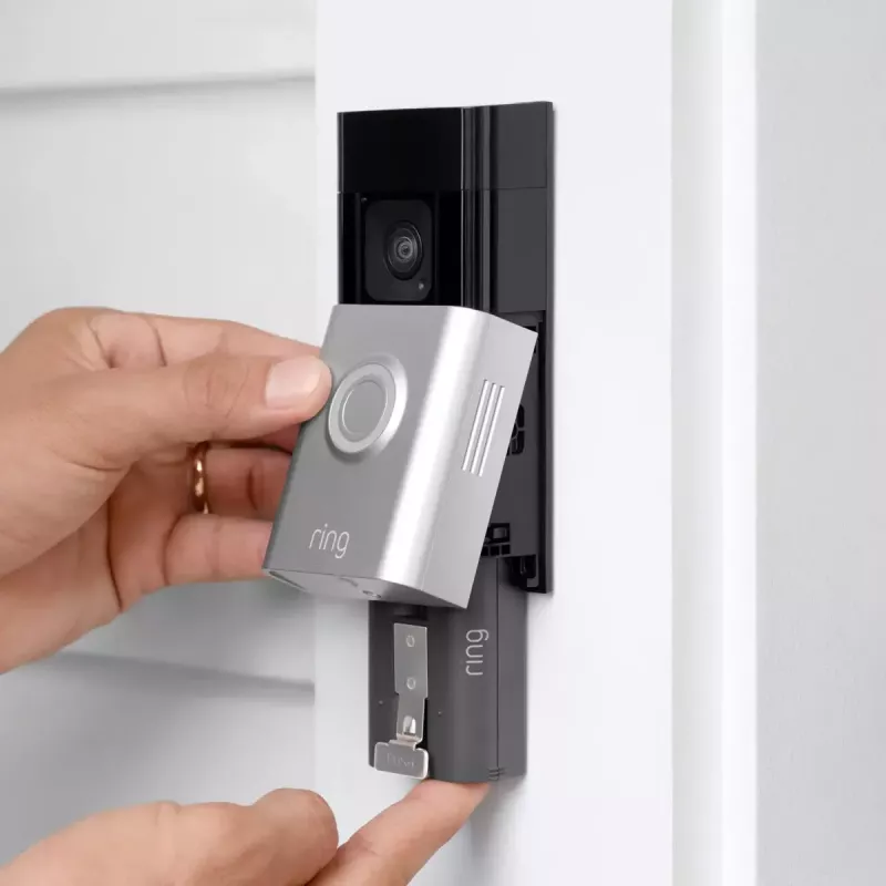 Battery Doorbell Plus Ring Schwarz Nickel