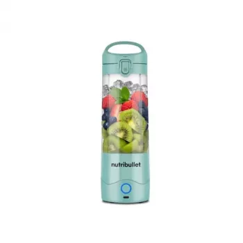Sport-Mixer NUTRIBULLET Portable 0,475 L Blau, batteriebetrieben, Tritan-Behälter, Edelstahlklingen