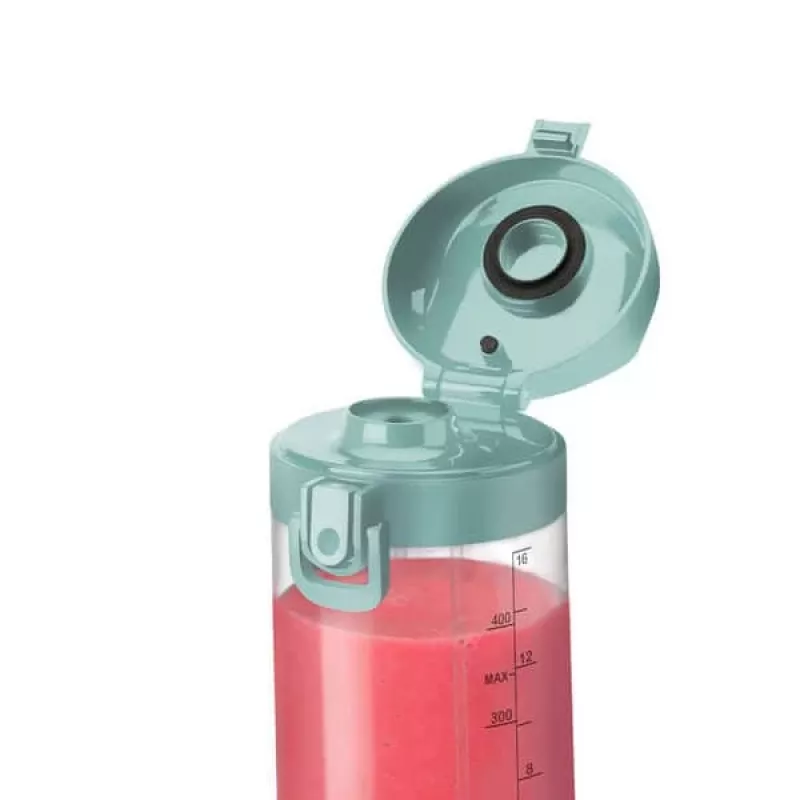 Sport-Mixer NUTRIBULLET Portable 0,475 L Blau, batteriebetrieben, Tritan-Behälter, Edelstahlklingen