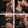 Braun BeardTrimmer 9 BT9560 Bartschneider Batterie 52 2 cm Nass & Trocken Schwarz, Silber