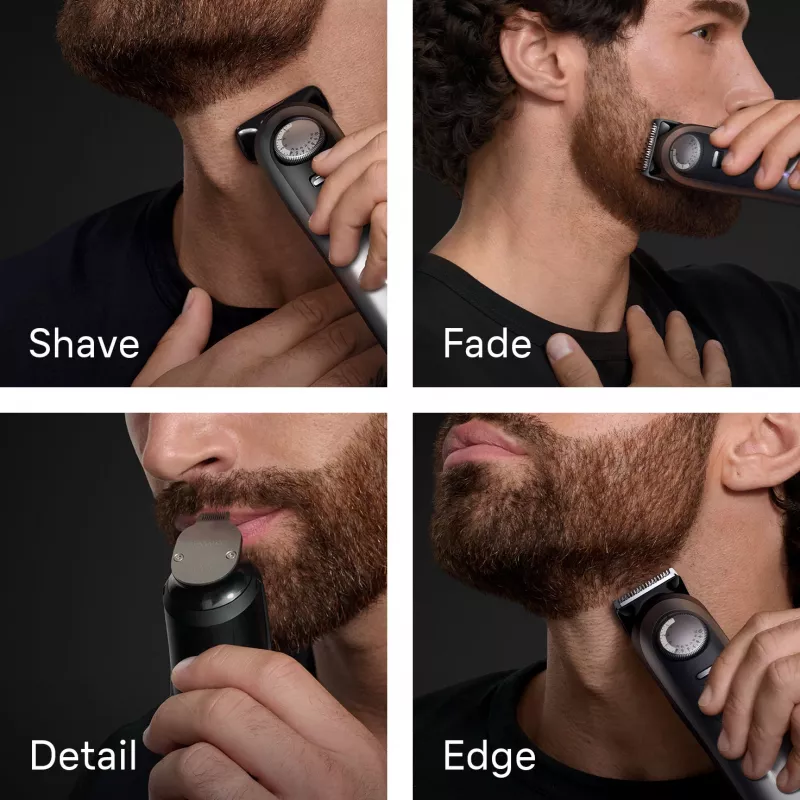 Braun BeardTrimmer 9 BT9560 Bartschneider Batterie 52 2 cm Nass & Trocken Schwarz, Silber