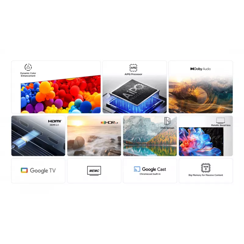 TCL 55P69K TV 139,7 cm (55 Zoll) 4K Ultra HD Smart TV Wi-Fi Schwarz