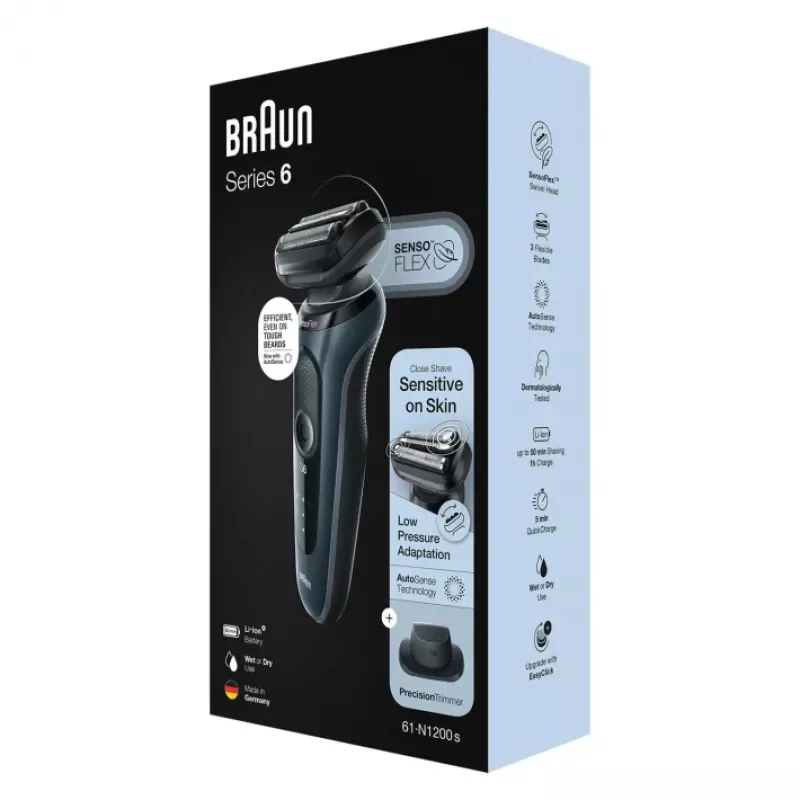 Braun Series 6 61-N1200s Folienrasierer Trimmer Schwarz