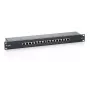 Equip 16-Port Cat.6 geschirmtes Patchpanel, Schwarz, RJ-45, Gold, Cat6, Rackmontage, 1U, Schwarz
