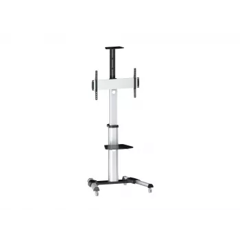 Equip 650602 37-70“ 90° drehbarer Einzeldisplay-LFD-Rollwagen, 50 kg, 94 cm (37 Zoll), 177,8 cm (70 Zoll), 200 x 200 mm, 600 x 400 mm, -12 - 5°