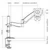 Equip 13–27 Zoll Gelenk-Monitor-Tischhalterung