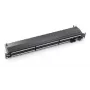 Equip 24-Port Cat.6A geschirmtes Patchpanel, Schwarz, RJ-45, Gold, Cat6a, Rack-Montage, 1U, Schwarz