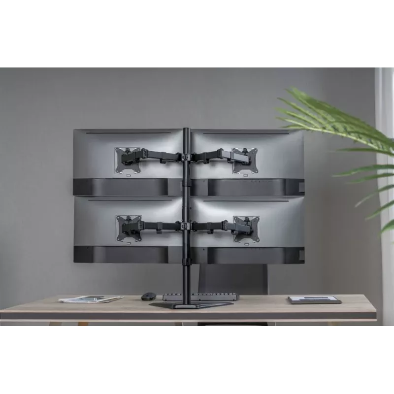 Equip 17 Zoll-32 Zoll verstellbarer Tischständer für vier Monitore