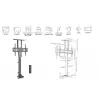 Motorisierter Fernbedienungs-TV-Ständer Equip 37–65 Zoll