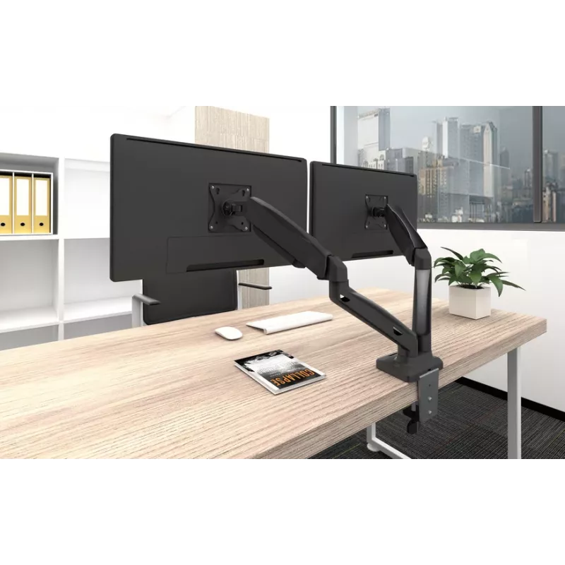 Equip 13 inch-27 inch Interactive Dual Monitor Desk Mount Bracket